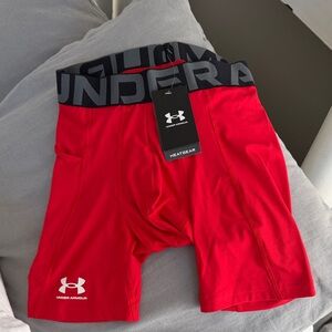 Under Armour Vibrant Red Boxer Briefs with Charcoal Waistband